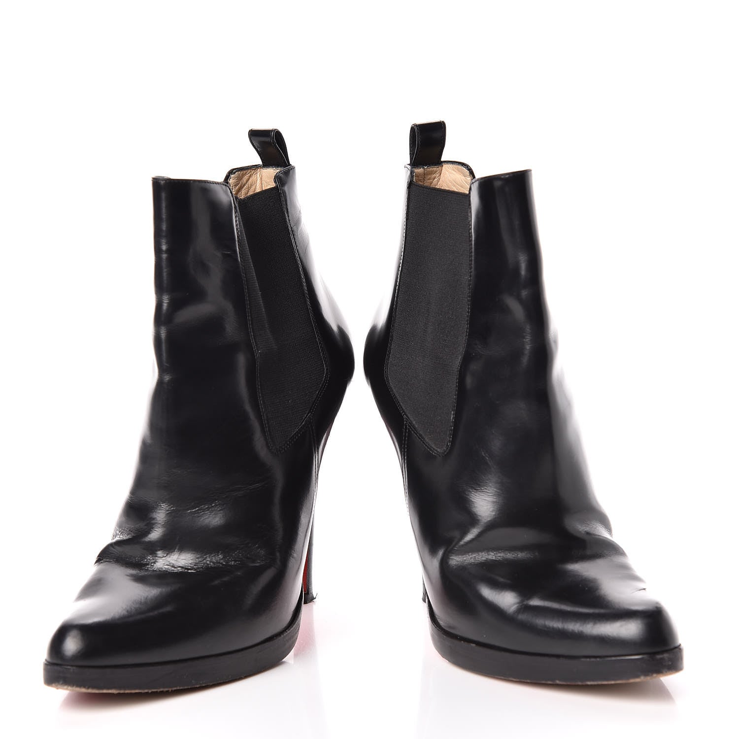 Christian Louboutin Calfskin Booties 38.5 Black 6 of 9