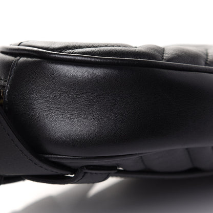 Gucci Calfskin Matelasse GG Marmont Belt Bag 75 30 Black 9 of 10