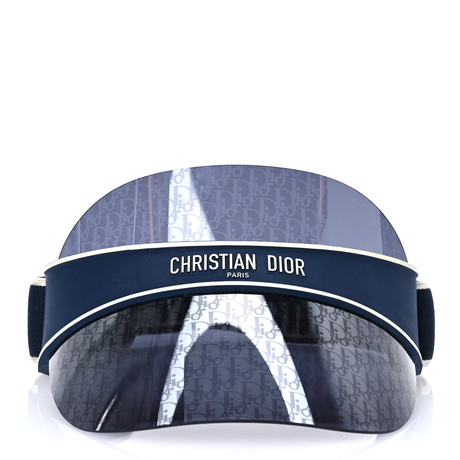 Christian Dior Oblique DiorClub V1U Sun Visor Blue 3 of 9