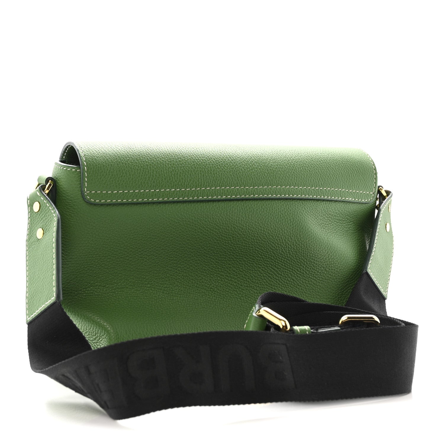 【希少】PVC BURBERRYS バーバリーズ ハンドバッグ グリーン 緑 Burberry Grainy Calfskin Vintage Check Note Crossbody Bag Ivy