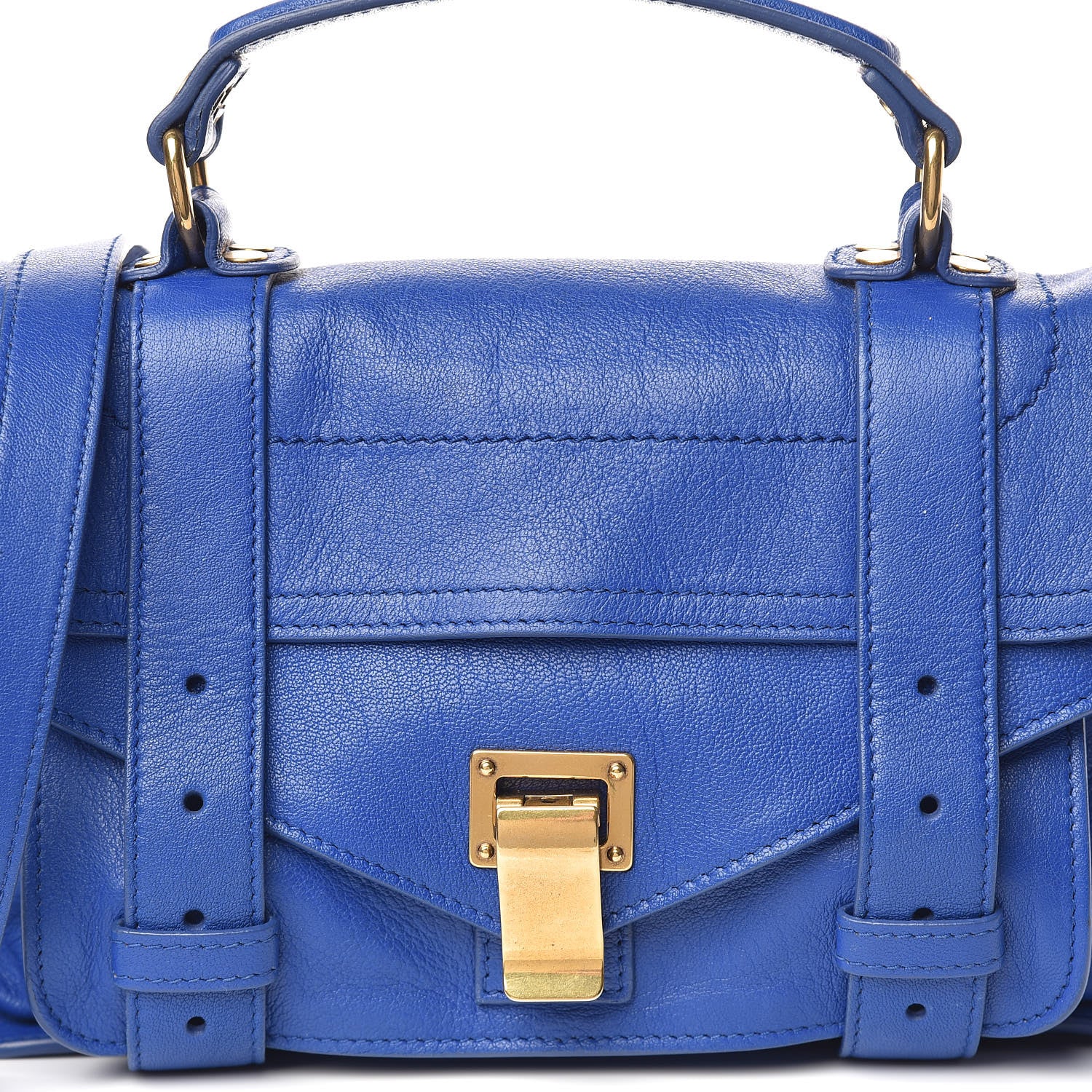 Proenza Schouler Lambskin Tiny PS1 Satchel Royal Blue 7 of 10