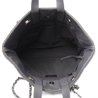 Chanel Caviar Quilted Shopping Tote Grey 4 of 11