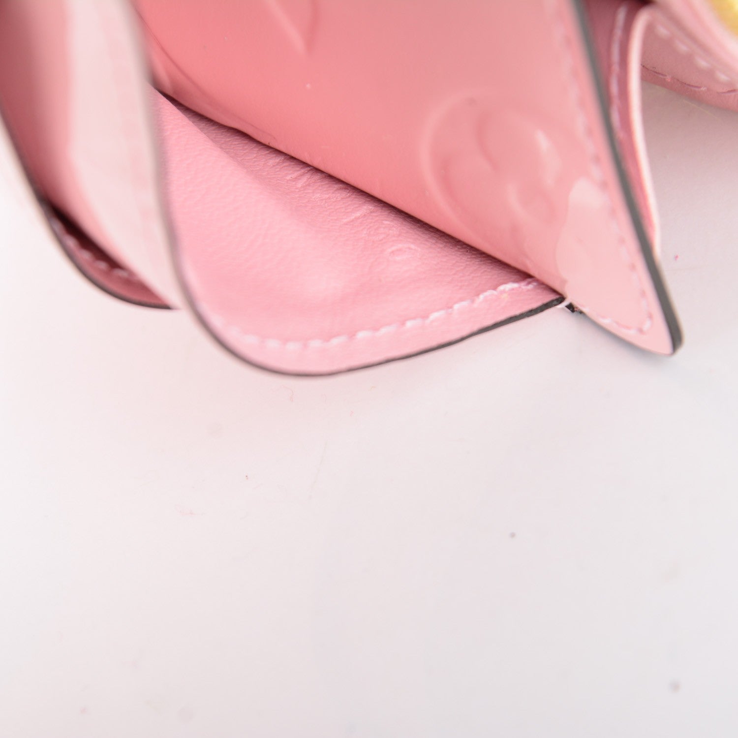 Louis Vuitton Vernis Sarah Wallet NM Rose Ballerine 7 of 7