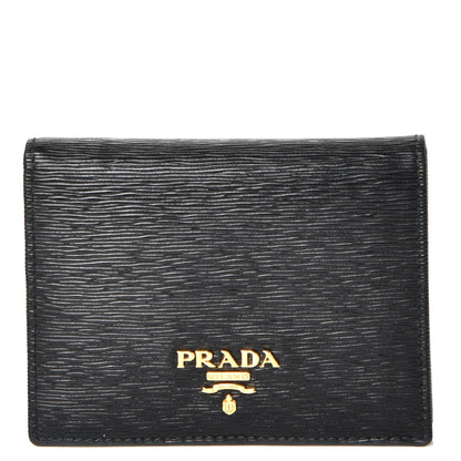 Prada Vitello Move Bi-Fold Wallet Nero Black 1 of 9