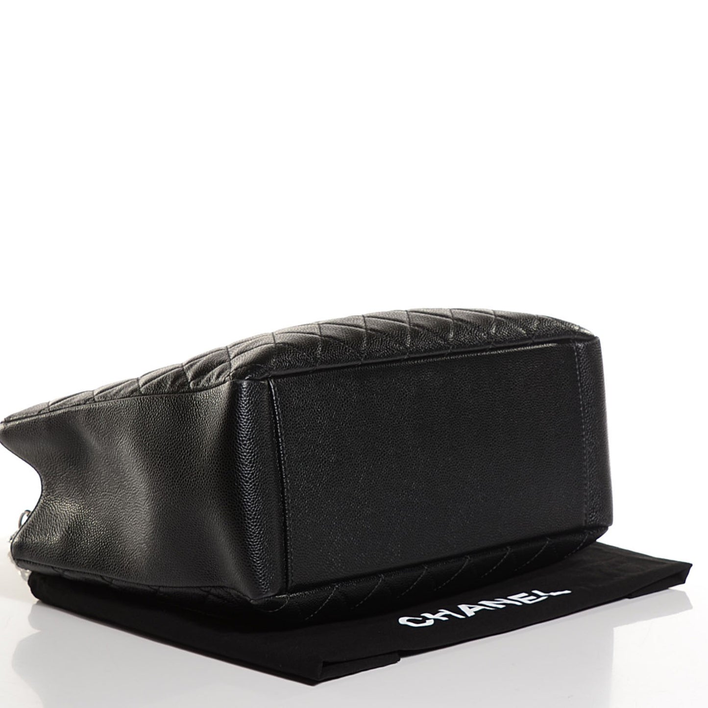 Caviar Quilted Grand Shopping Tote GST Black