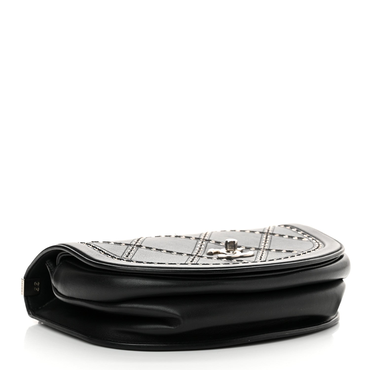 Chanel Calfskin Coco Eyelets Small Flap Bag Black 4 of 11
