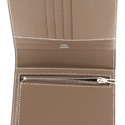 Hermes Epsom Bearn Compact Wallet Etoupe 5 of 8