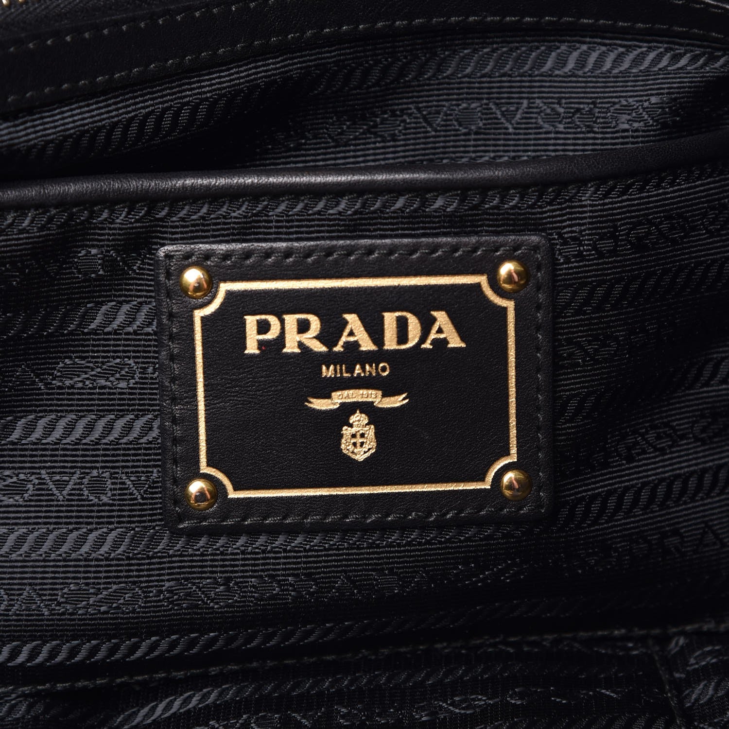 Prada Soft Calf Chain Tote Black 6 of 13