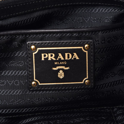 Prada Soft Calf Chain Tote Black 6 of 13