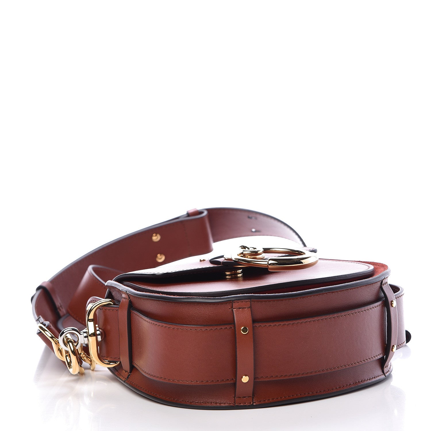 Chloe Calfskin Small Tess Bag Sepia Brown 4 of 9