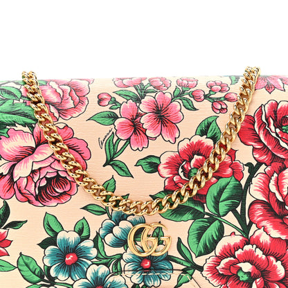 Gucci New Shangai Calfskin Floral Print Mini Diana Chain Bag Multicolor 14 of 21