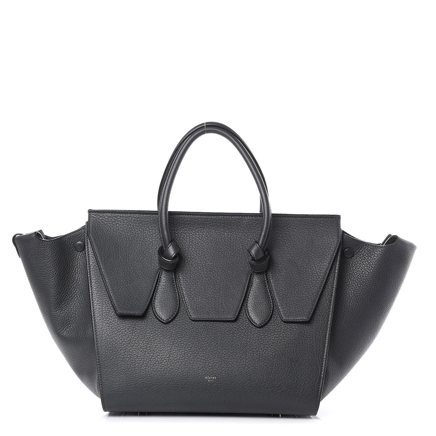 Celine Crisped Calfskin Medium Tie Knot Tote Anthracite 1 of 10