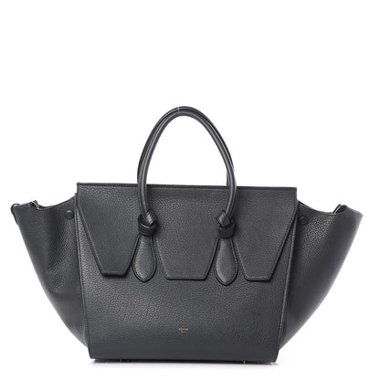 Celine Crisped Calfskin Medium Tie Knot Tote Anthracite 1 of 10