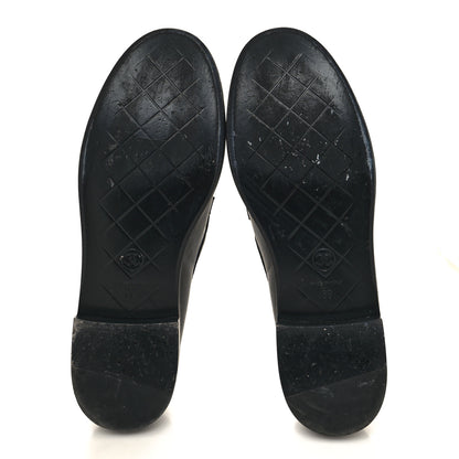 Chanel Lambskin Quilted CC Turnlock Loafers 39 Black 5 of 8