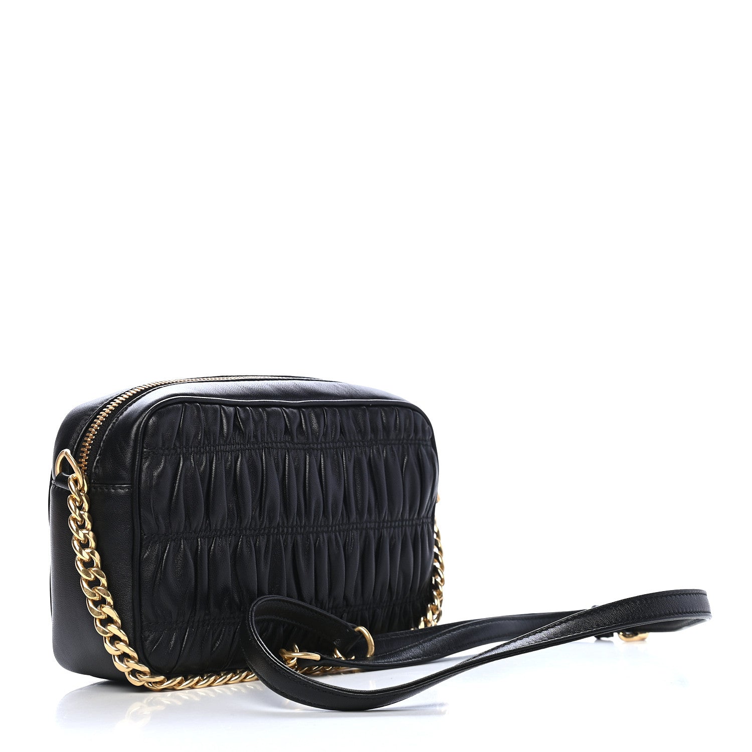 Prada Nappa Gaufre Camera Bag Black 3 of 9