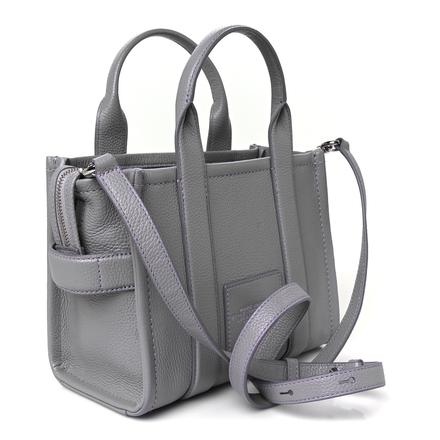 Marc Jacobs Grained Calfskin Small The Tote Bag Lavender 3 of 12