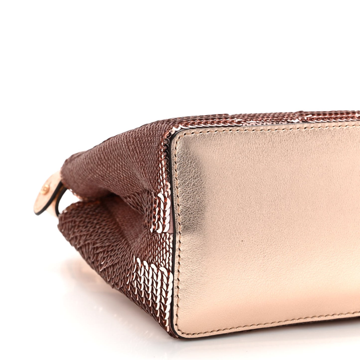 Sequin Metallic Nappa Pequin XS Peekaboo Iconic Satchel Rame