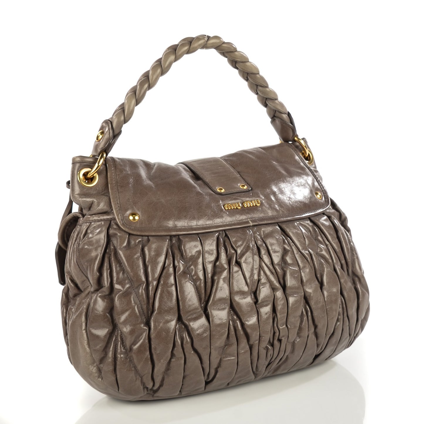 Nappa Matelasse Coffer Hobo Fumo