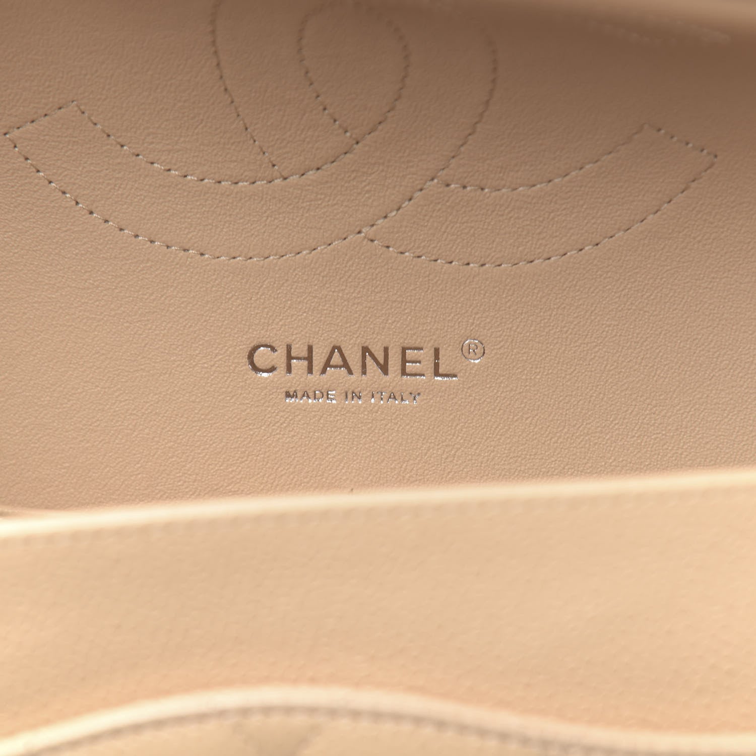Chanel Caviar Quilted Jumbo Double Flap Beige Clair 6 of 11