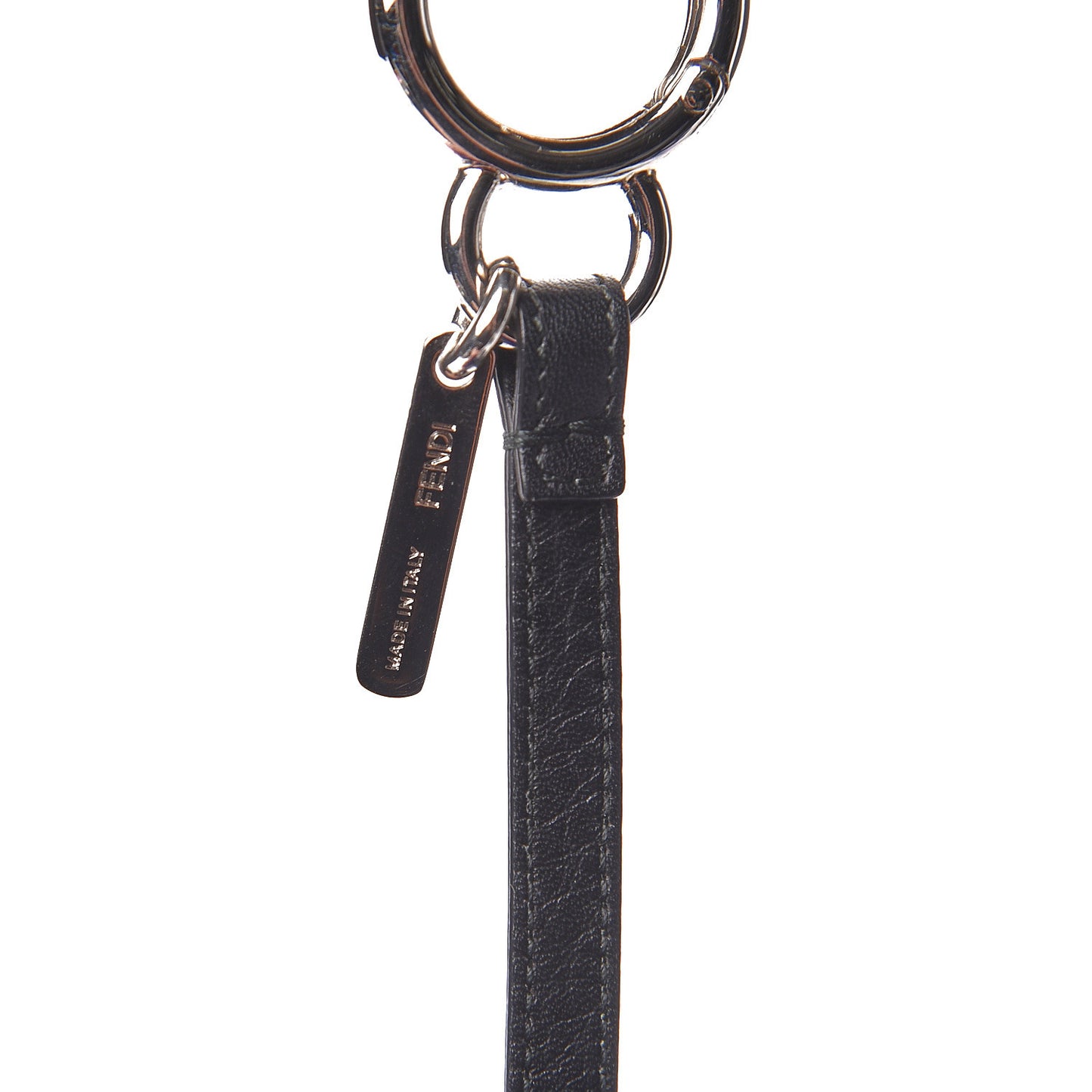 Mink Fox Fur QuTweet Birgami Bag Bug Charm Blue