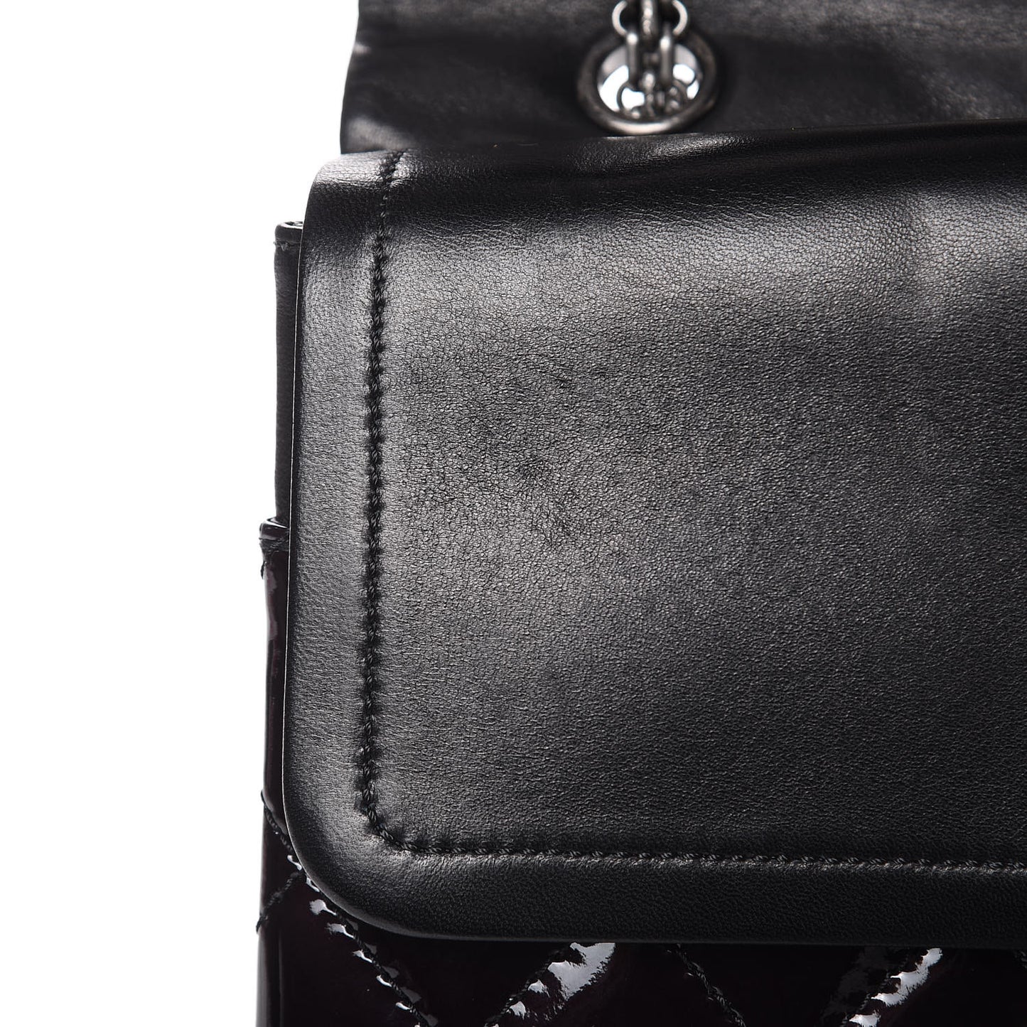 Patent Quilted 2.55 Reissue 227 Flap Black