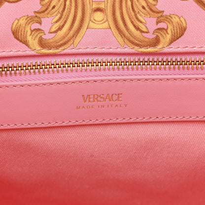 Versace Canvas Baroque Print Medusa Large Tote Pink 6 of 11