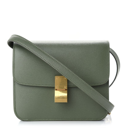Celine Liege Calfskin Teen Classic Box Flap Bag Light Khaki 1 of 10