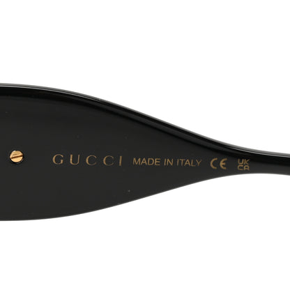 Gucci Acetate Square Frame Chain Sunglasses GG1022S Black 6 of 8