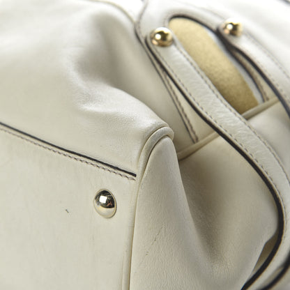 Gucci Calfskin Signature XL Bowler Ivory 15 of 16