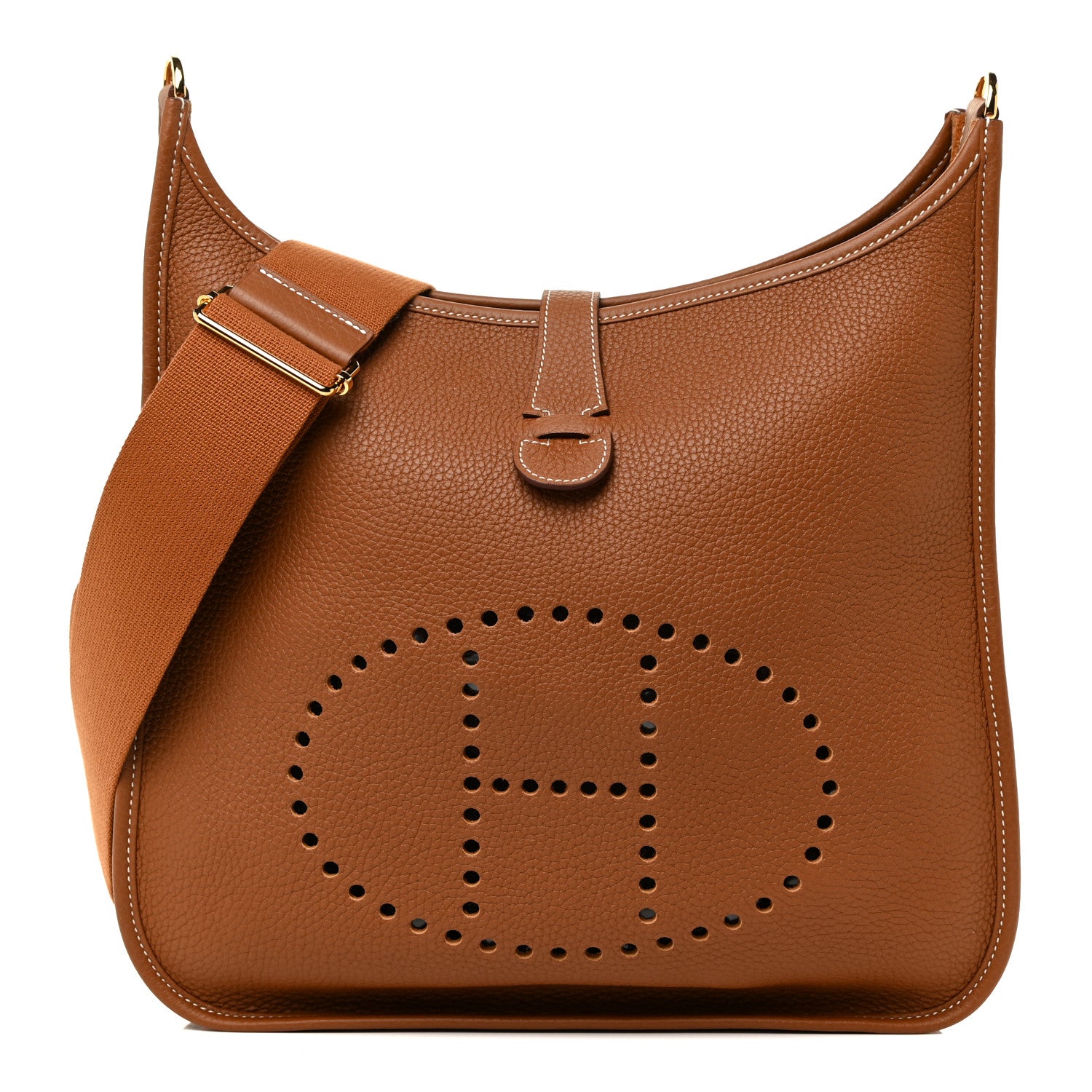 Hermes Taurillon Clemence Evelyne III GM Gold 1 of 11