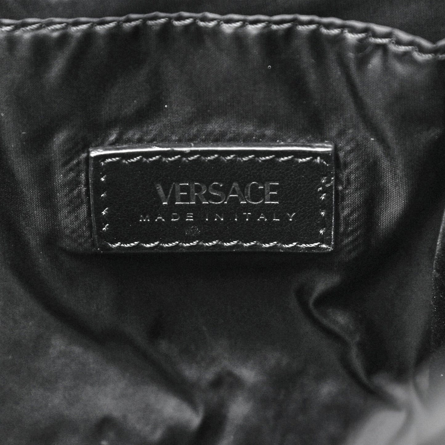 Nylon Palazzo Medusa Backpack Black