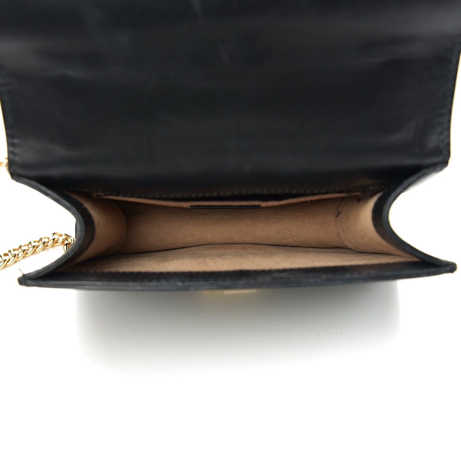 Gucci Calfskin Mini Sylvie Chain Shoulder Bag Black 4 of 17
