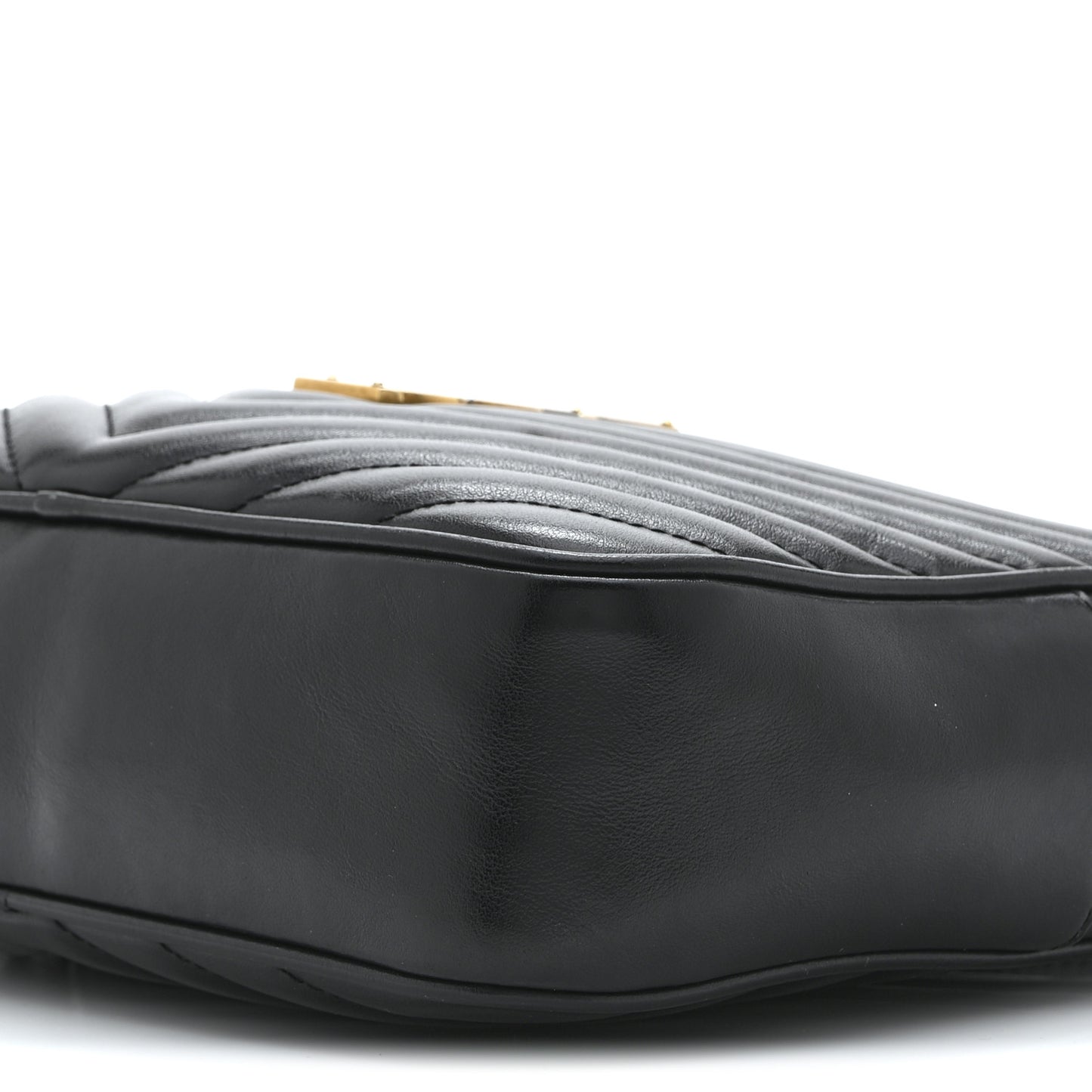 Calfskin Matelasse Monogram Lou Camera Bag Black