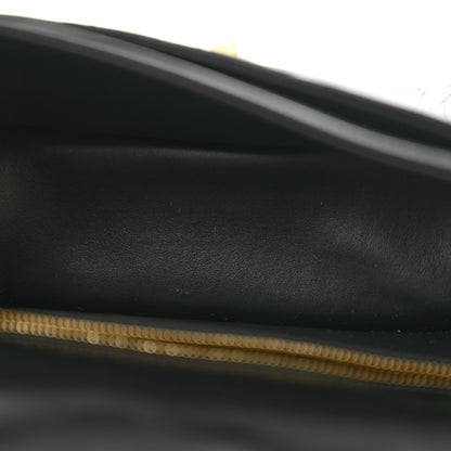 Salvatore Ferragamo Calfskin Quilted Gancini Flap Bag Black 5 of 11