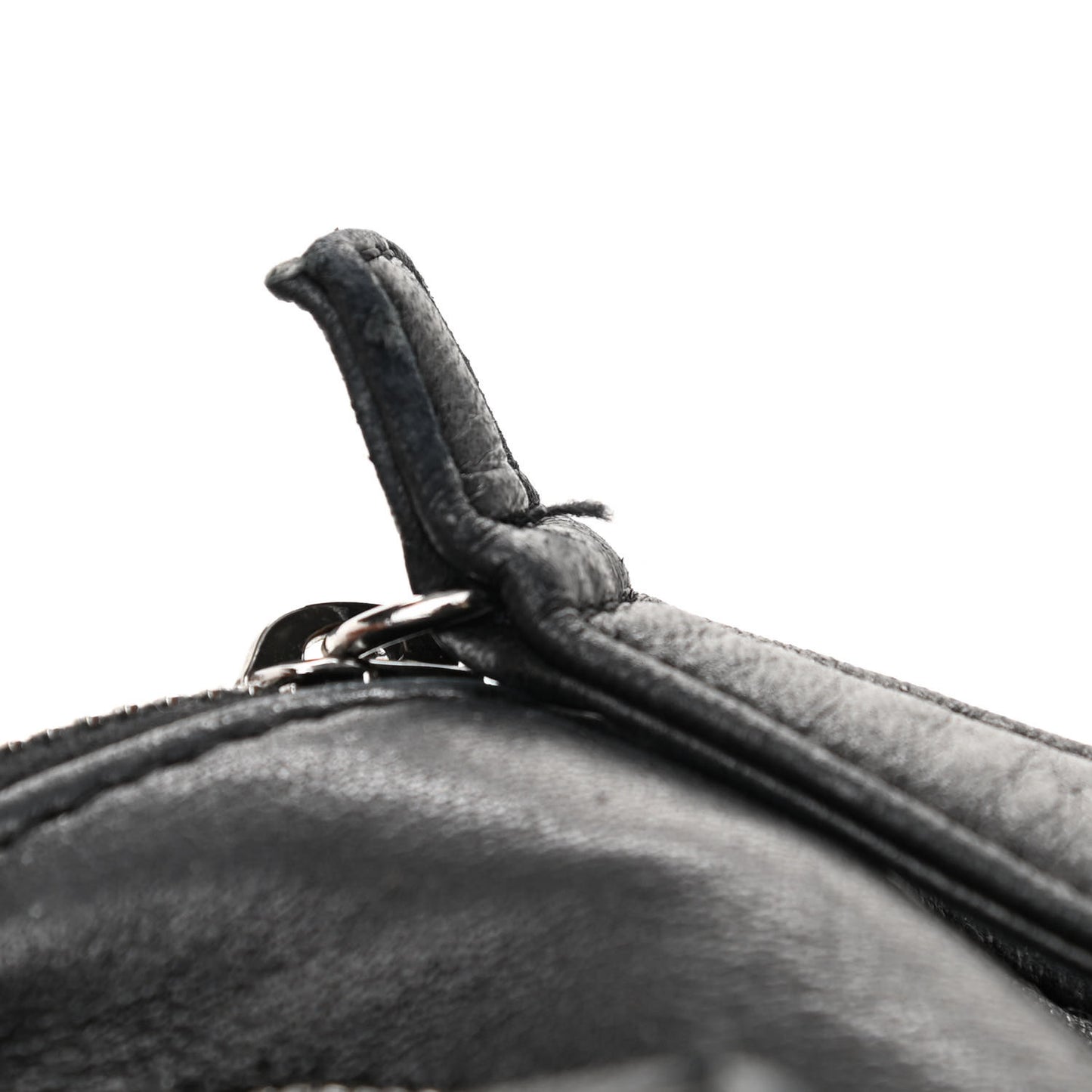 Calfskin Quilted Chain Stitch Bowler Bag Black