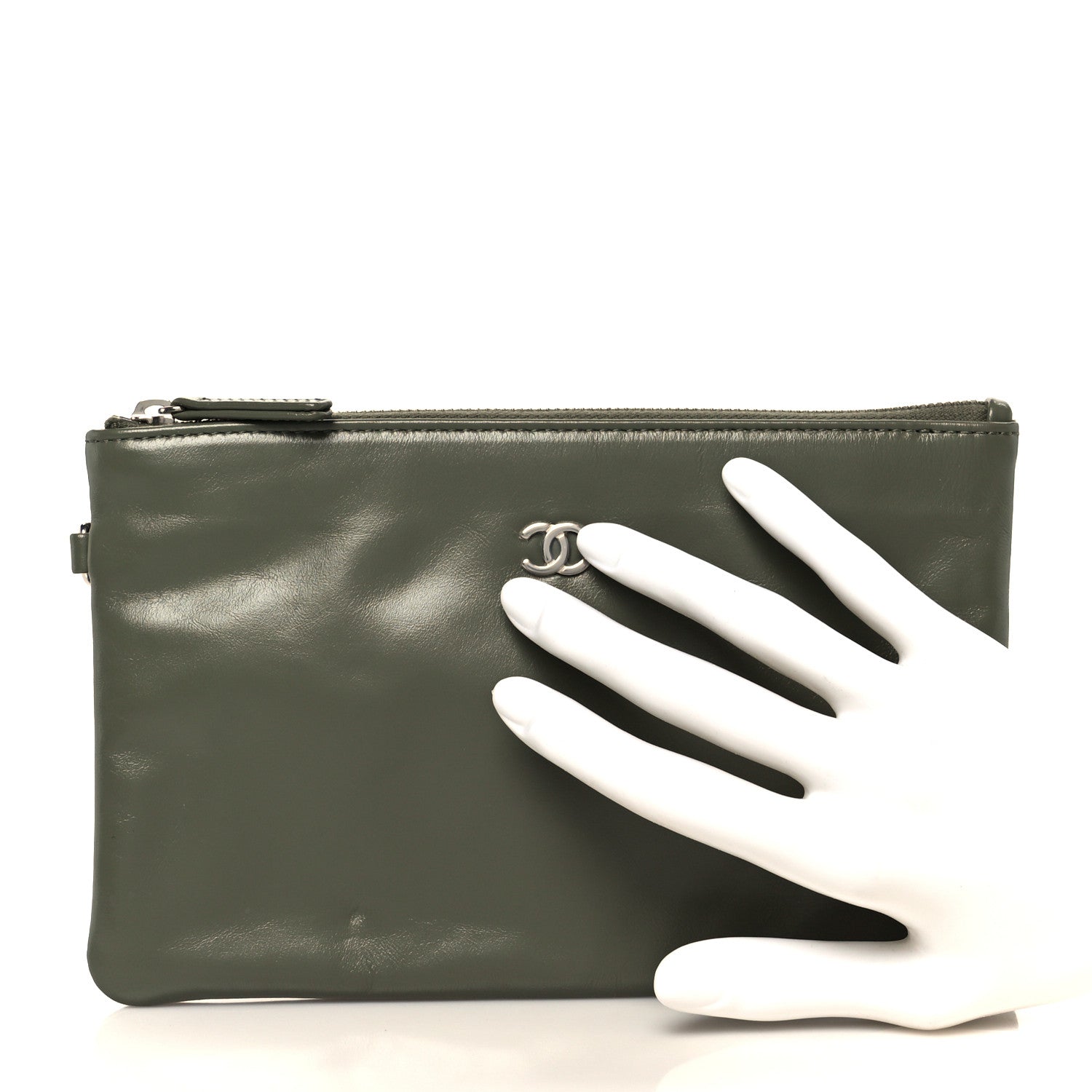 Chanel Shiny Calfskin Chanel 22 Removable Pouch Green 2 of 6