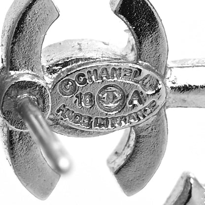 Chanel Metal Anchor CC Earrings Silver 4 of 4