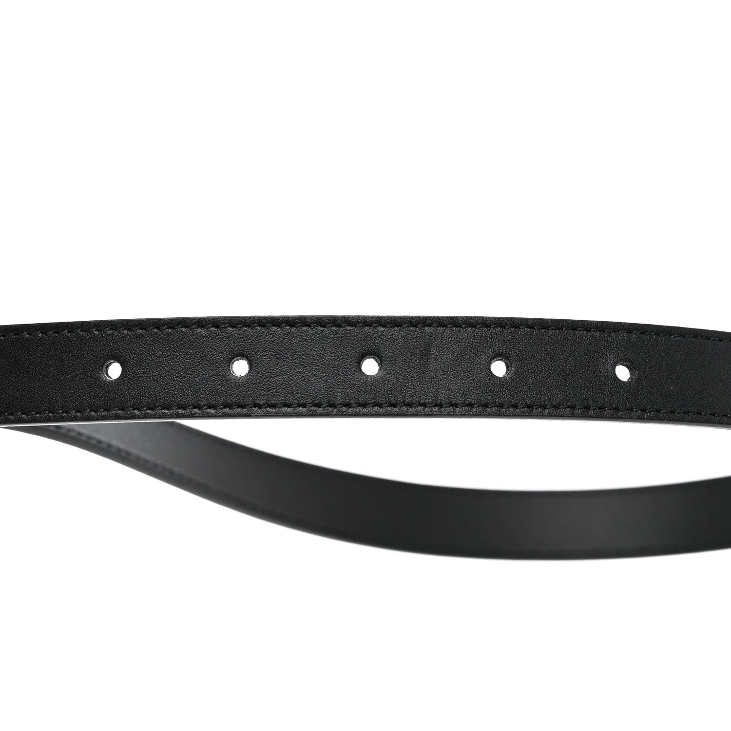 Gucci Calfskin Pearl Double G 20mm Belt 95 38 Black Cream 3 of 6