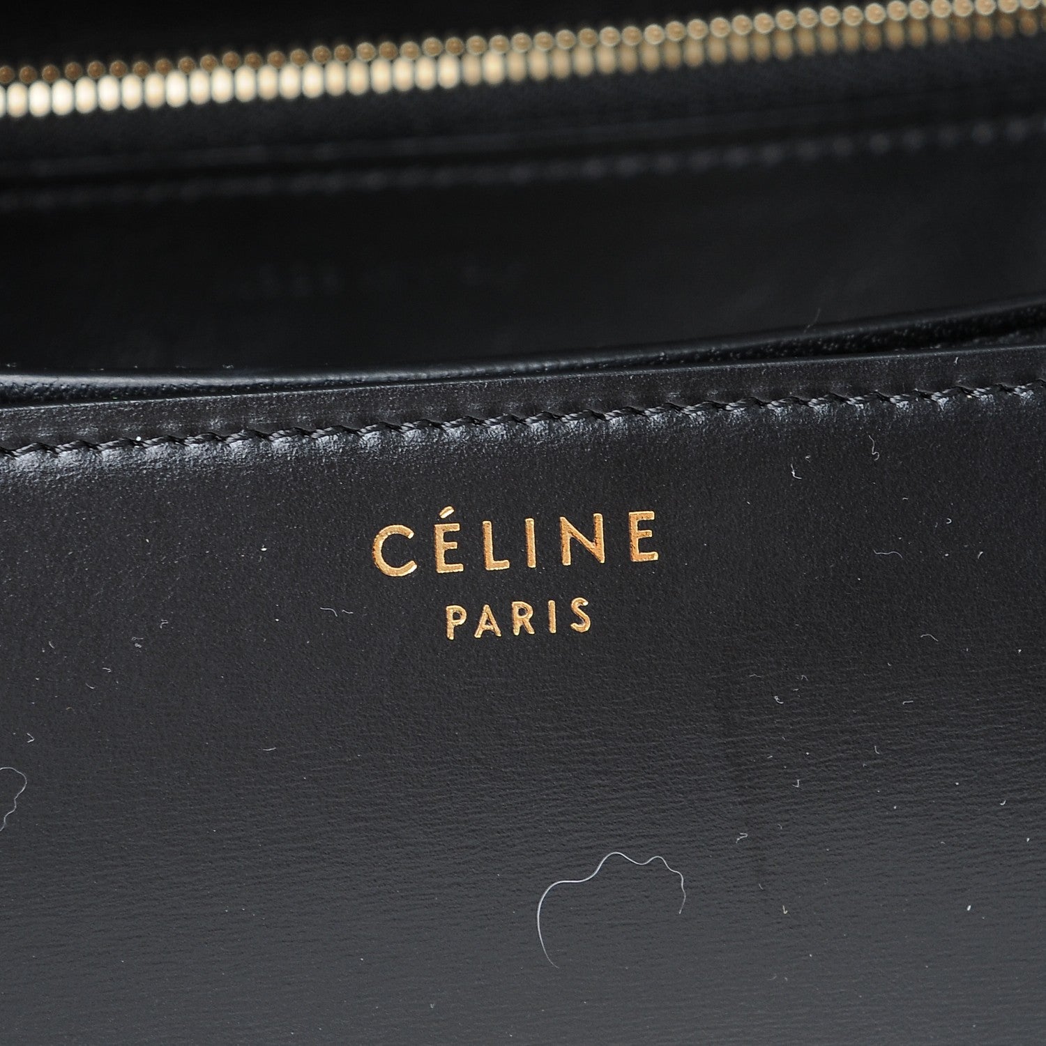 Celine Box Calfskin Medium Classic Box Flap Bag Black 7 of 8