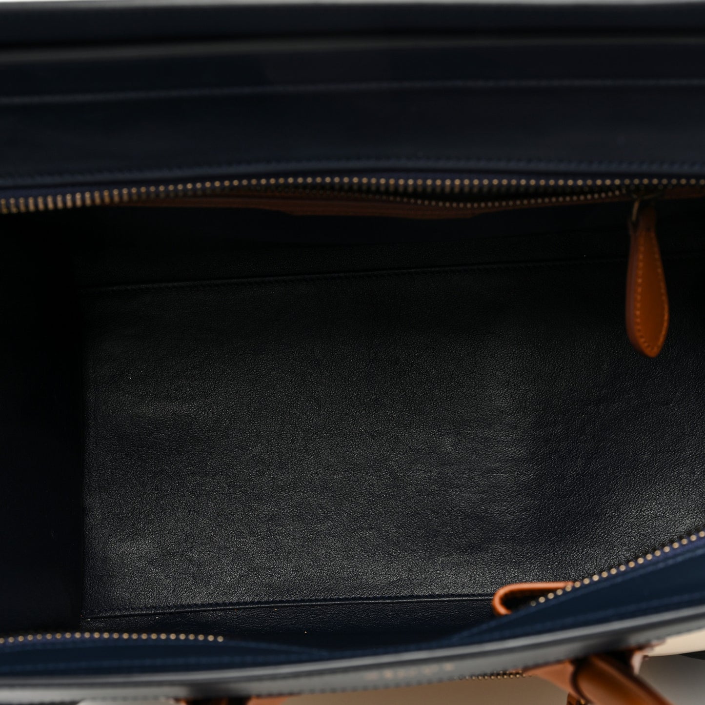 Elephant Calfskin Mini Tri-Color Luggage Brown