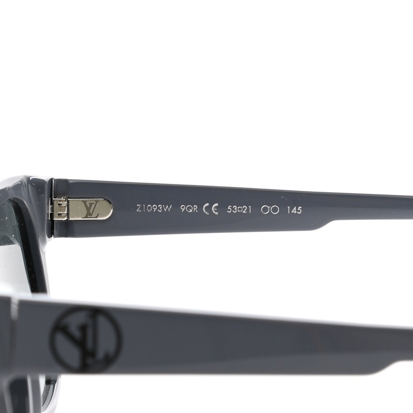Acetate Outerspace Square Sunglasses Z1093W Black Grey