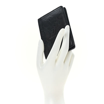 Louis Vuitton Calfskin Monogram Shadow Pocket Organizer Black 2 of 6