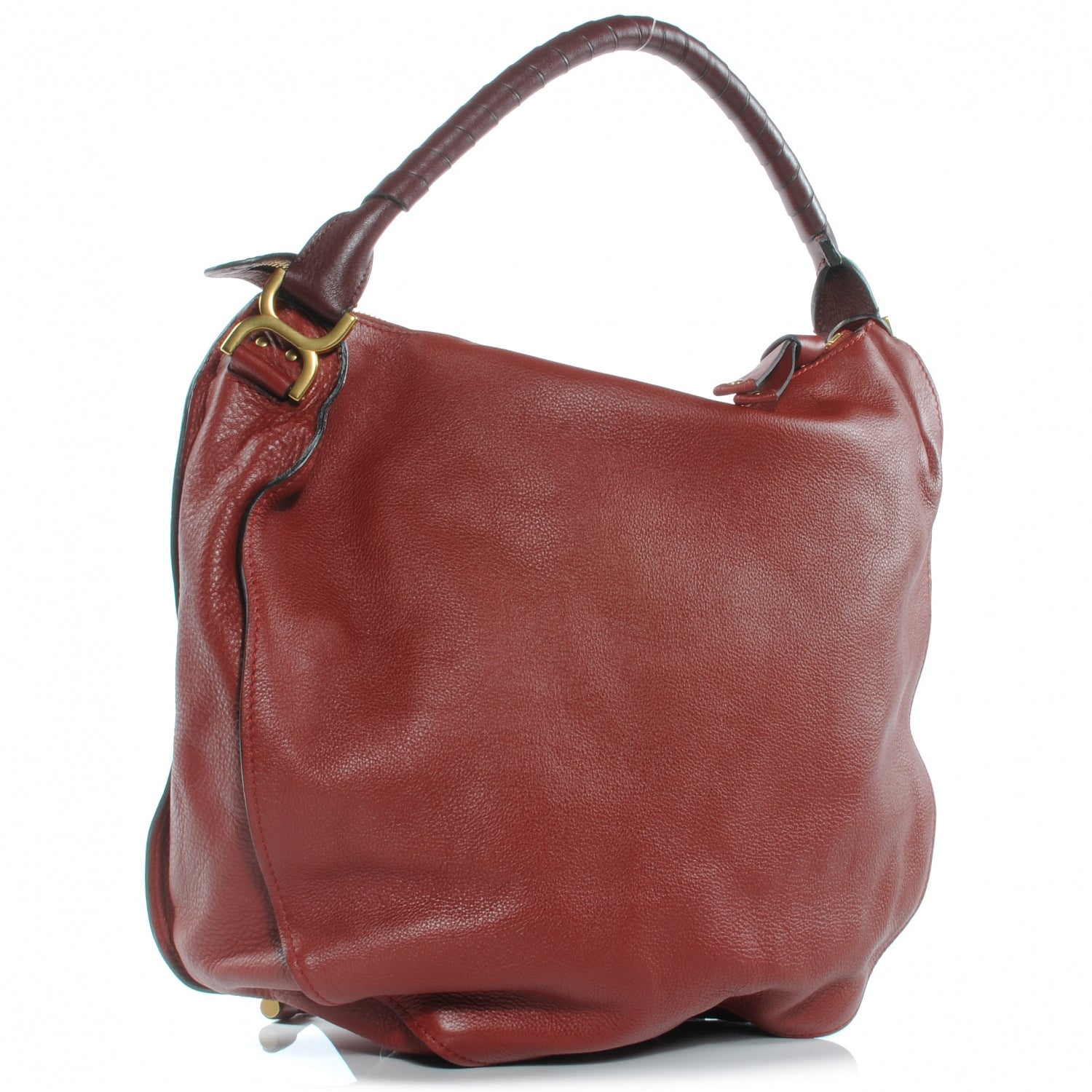 Chloe Calfskin Large Marcie Hobo Garnet 3 of 9