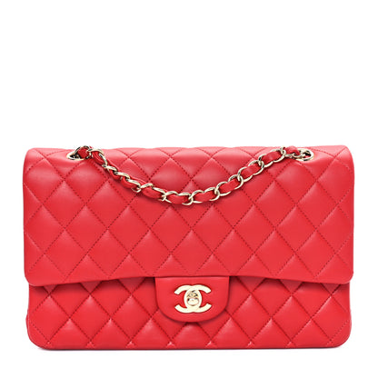 Chanel Lambskin Quilted Medium Double Flap Red 1 of 11