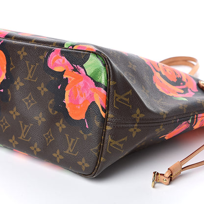 Louis Vuitton Monogram Roses Neverfull MM 11 of 12