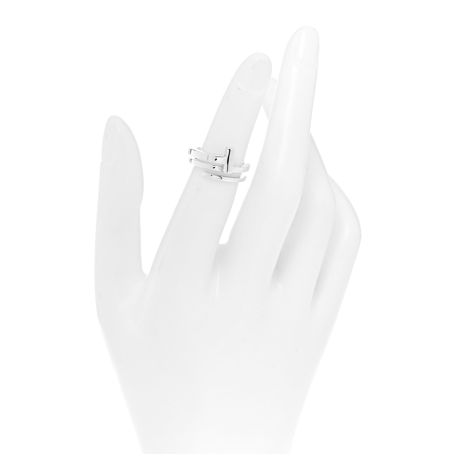 Sterling Silver T Square Wrap Ring 49 4.75