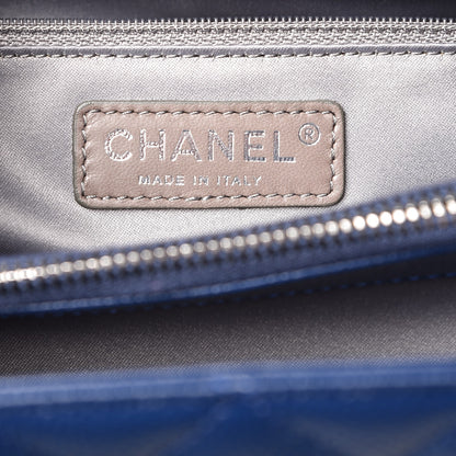 Chanel Caviar Quilted Grand Shopping Tote GST Dark Navy Blue 6 of 8