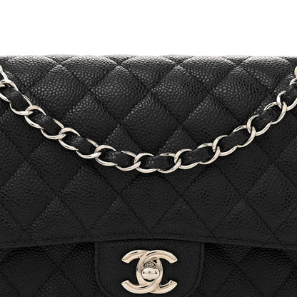 Chanel Caviar Quilted Medium Double Flap Black 8 of 13