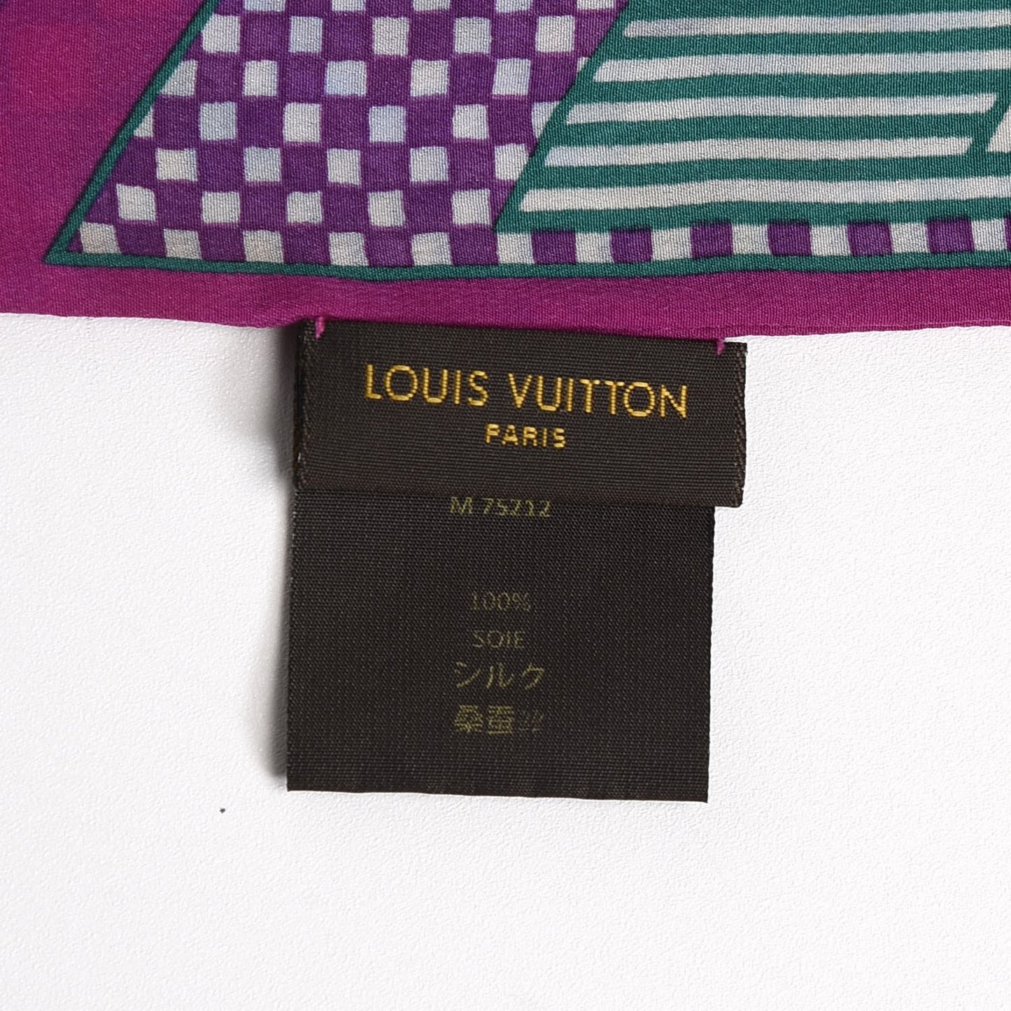 Silk Damier Aquarelle Bandeau Purple