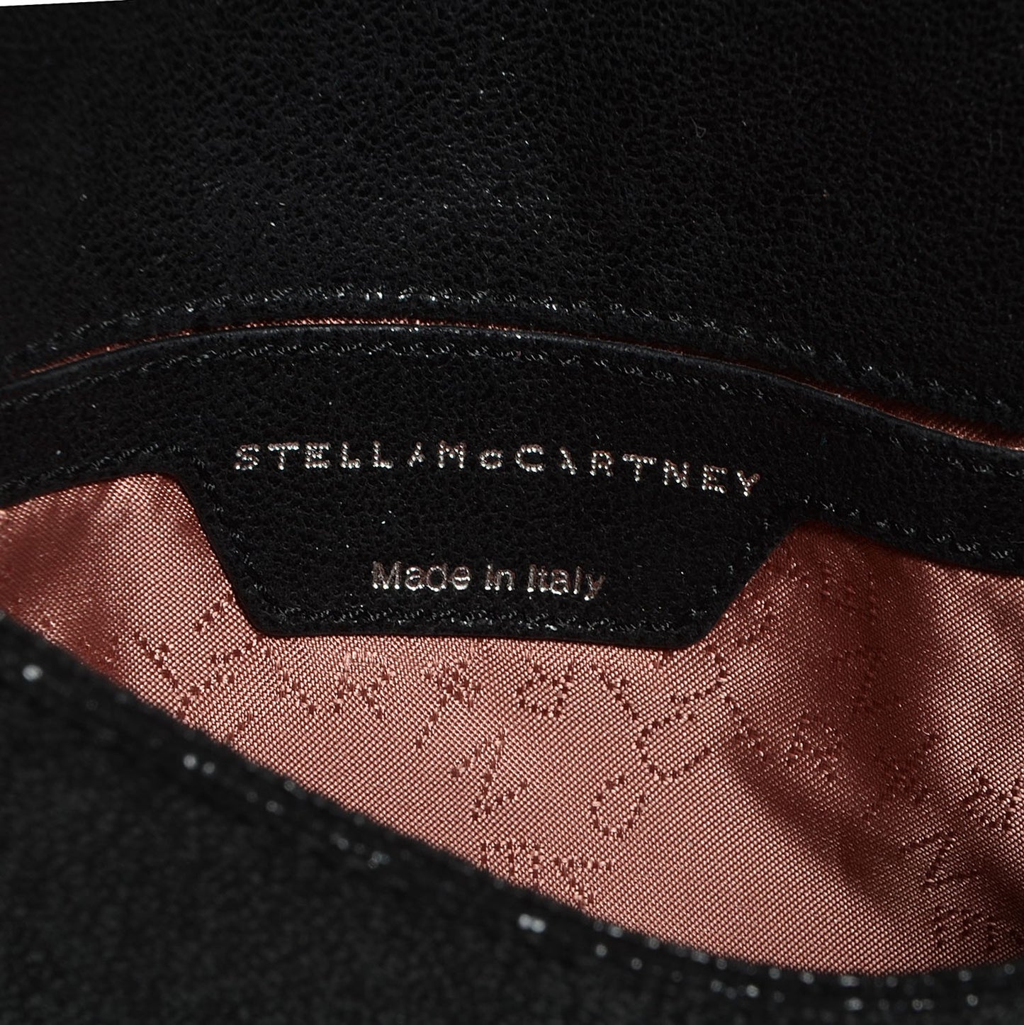 Faux Leather Shaggy Deer Falabella Crossbody Bag Black